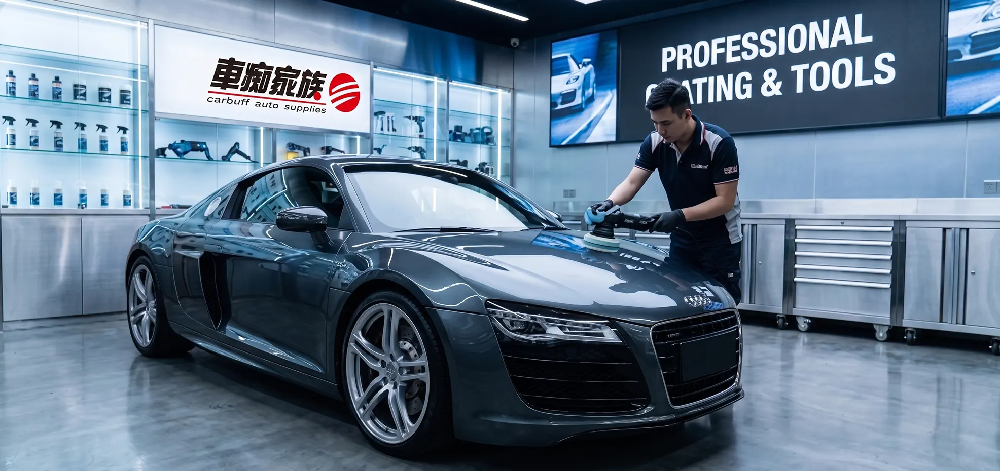 專業汽車美容與車體鍍膜施工展示-車痴家族